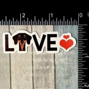 🌀10/$10🌀 Cute Dachshund Puppy Dog Reusable Waterproof Vinyl Sticker Decal